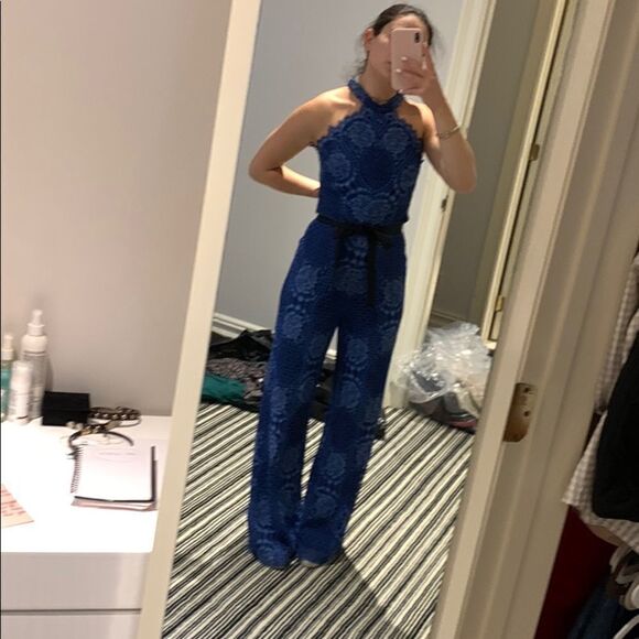 Blue Alexis jumpsuit  - Picture 2 of 4